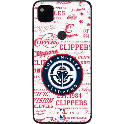 NBA Los Angeles Clippers Blast Logos Google Pixel 4a Skin